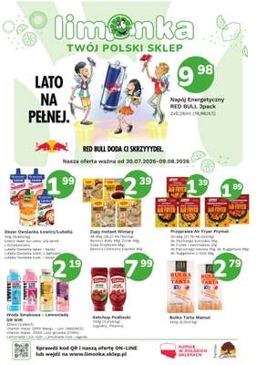 Limonka - gazetka promocyjna Gazetka od czwartku 30.07 do niedzieli 09.08
