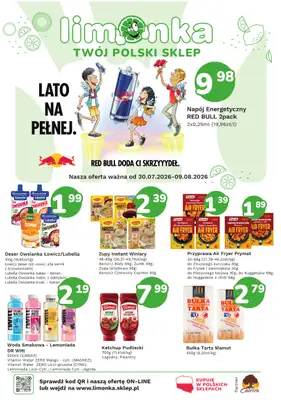 Limonka - gazetka promocyjna Gazetka od czwartku 30.07 do niedzieli 09.08