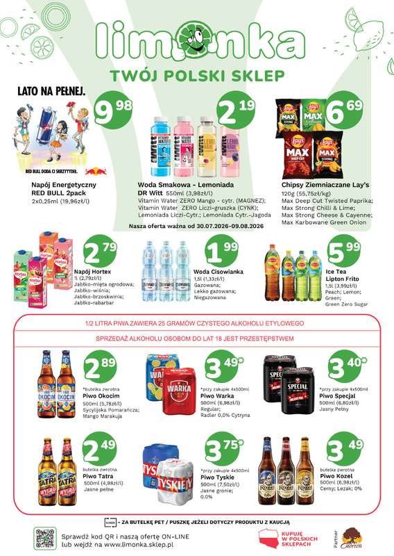 Limonka - gazetka promocyjna Plakaty promocyjne od czwartku 30.07 do niedzieli 09.08 - strona 2