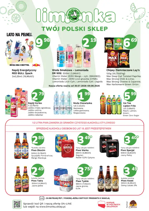 Limonka - gazetka promocyjna Plakaty promocyjne od czwartku 30.07 do niedzieli 09.08 - strona 2