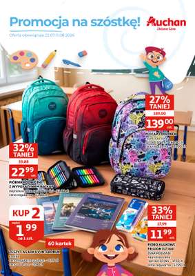 Auchan - gazetka promocyjna Gazetka Zielona Góra I Promocja na szóstkę! od środy 22.07 do wtorku 11.08