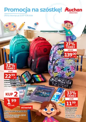 Auchan - gazetka promocyjna Gazetka Zielona Góra I Promocja na szóstkę! od środy 22.07 do wtorku 11.08