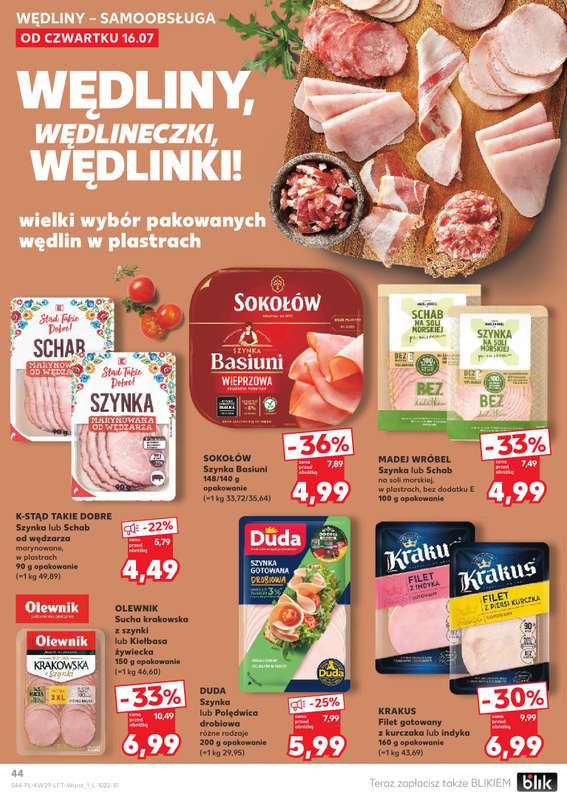 Kaufland - gazetka promocyjna Gazetka Tygodnia od czwartku 16.07 do środy 22.07 - strona 44