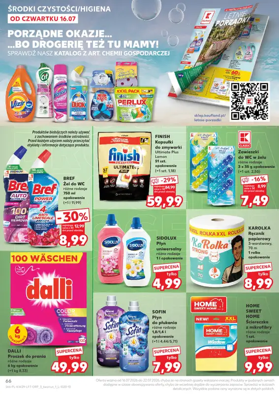 Kaufland - gazetka promocyjna Gazetka Tygodnia od czwartku 16.07 do środy 22.07 - strona 66