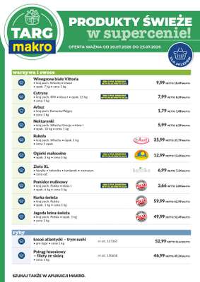 Makro - gazetka promocyjna Targ MAKRO - oferta świeża w super cenach! od poniedziałku 20.07 do soboty 25.07 - strona 6