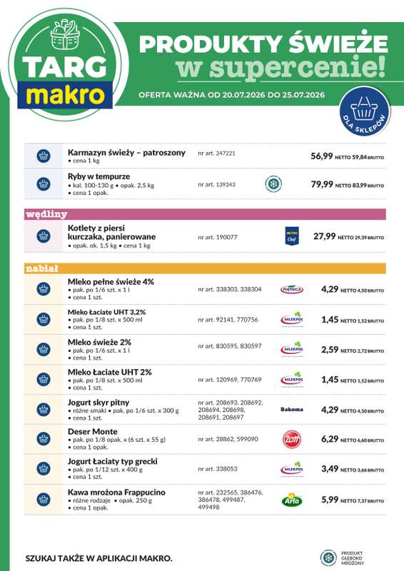Makro - gazetka promocyjna Targ MAKRO - oferta świeża w super cenach! od poniedziałku 20.07 do soboty 25.07 - strona 7