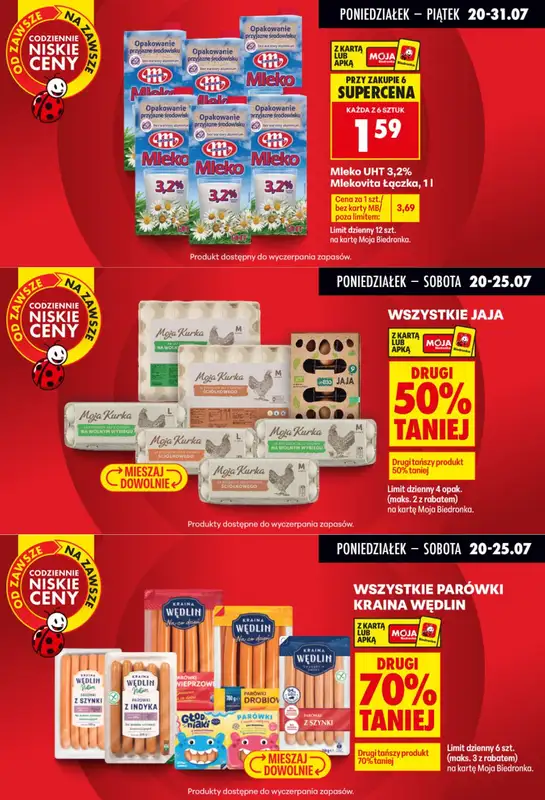 Biedronka - gazetka promocyjna Biedronkowe oszczędności od poniedziałku   - strona 2