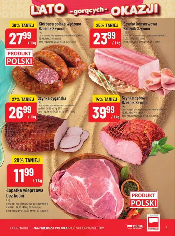 POLOmarket - gazetka promocyjna Lato gorących okazji od środy 22.07 do wtorku 28.07 - strona 3