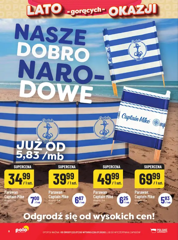 POLOmarket - gazetka promocyjna Lato gorących okazji od środy 22.07 do wtorku 28.07 - strona 8