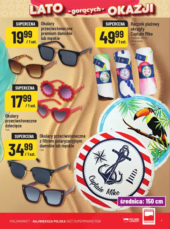 POLOmarket - gazetka promocyjna Lato gorących okazji od środy 22.07 do wtorku 28.07 - strona 7