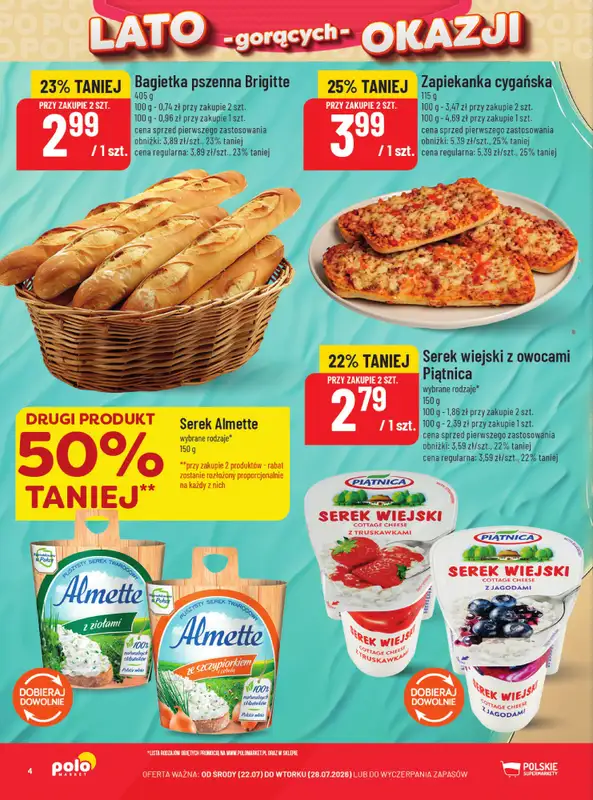 POLOmarket - gazetka promocyjna Lato gorących okazji od środy 22.07 do wtorku 28.07 - strona 4