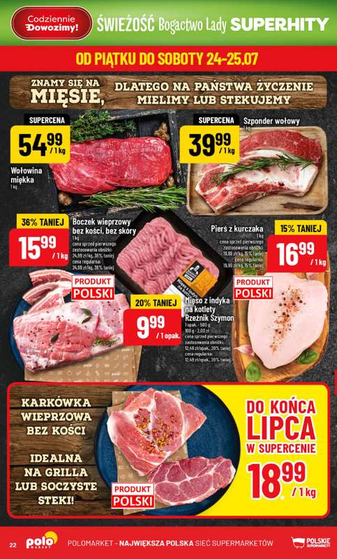 POLOmarket - gazetka promocyjna Gazetka od środy 22.07 do wtorku 28.07 - strona 22