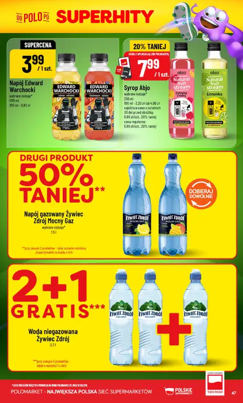 POLOmarket - gazetka promocyjna Gazetka od środy 22.07 do wtorku 28.07 - strona 47