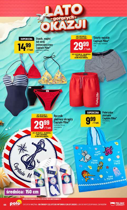 POLOmarket - gazetka promocyjna Gazetka od środy 22.07 do wtorku 28.07 - strona 66