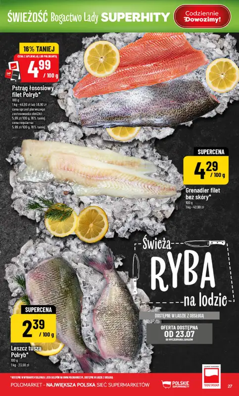 POLOmarket - gazetka promocyjna Gazetka od środy 22.07 do wtorku 28.07 - strona 27