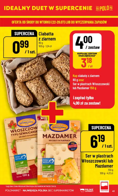 POLOmarket - gazetka promocyjna Gazetka od środy 22.07 do wtorku 28.07 - strona 43