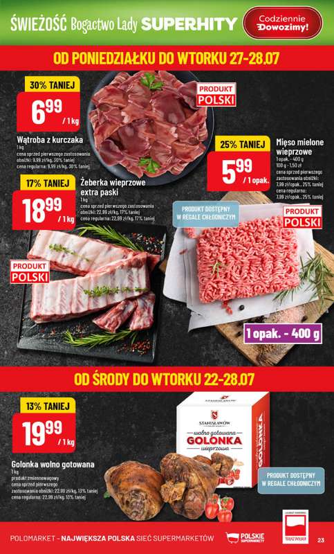 POLOmarket - gazetka promocyjna Gazetka od środy 22.07 do wtorku 28.07 - strona 23