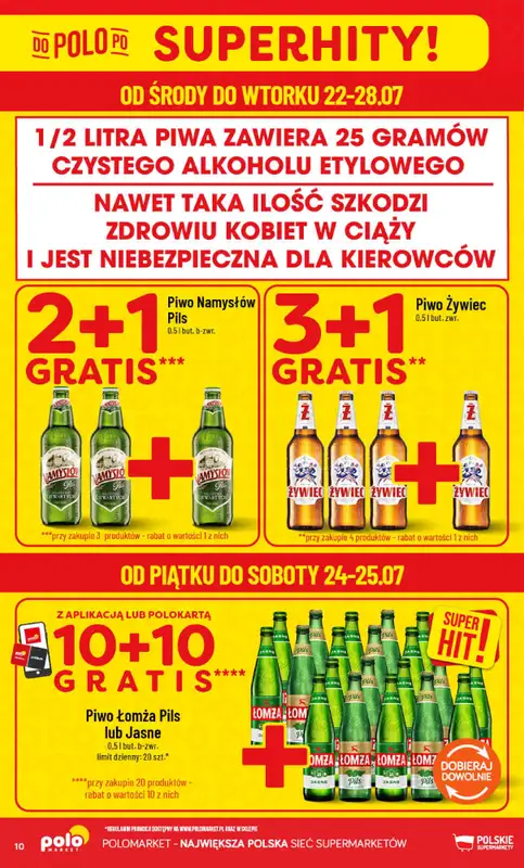 POLOmarket - gazetka promocyjna Gazetka od środy 22.07 do wtorku 28.07 - strona 10