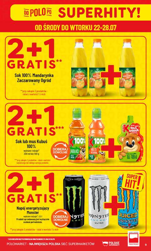 POLOmarket - gazetka promocyjna Gazetka od środy 22.07 do wtorku 28.07 - strona 9