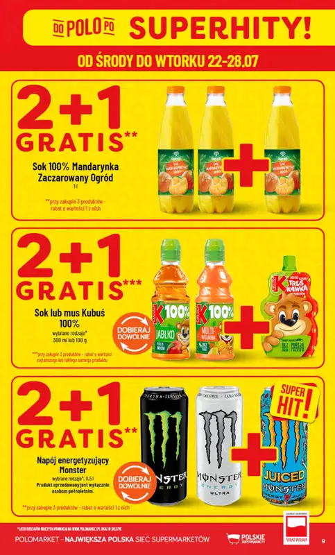 POLOmarket - gazetka promocyjna Gazetka od środy 22.07 do wtorku 28.07 - strona 9