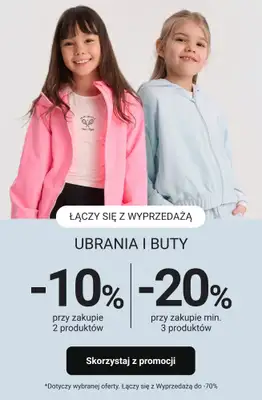 Smyk - gazetka promocyjna Ubrania i buty: -10% przy 2 szt. | -20% przy 3 szt. od poniedziałku 20.07 do wtorku 21.07