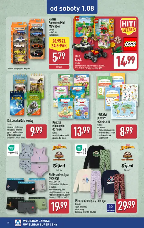 Aldi - gazetka promocyjna Aldi ma to coś! od środy 29.07 do soboty 01.08 - strona 14