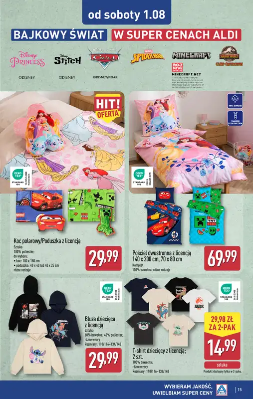 Aldi - gazetka promocyjna Aldi ma to coś! od środy 29.07 do soboty 01.08 - strona 15