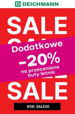 Deichmann - gazetka promocyjna Dodatkowe -20% na buty letnie od poniedziałku 20.07 do poniedziałku 27.07