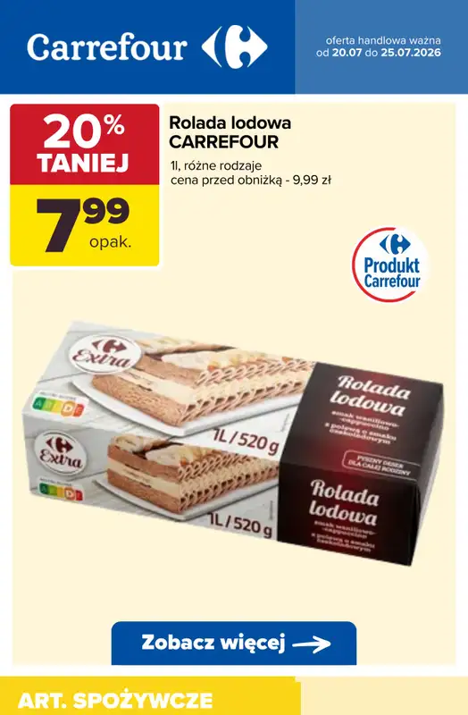 Carrefour - gazetka promocyjna Do -50% na pojedyncze sztuki i produkty na wagę od wtorku 21.07 do soboty 25.07 - strona 8