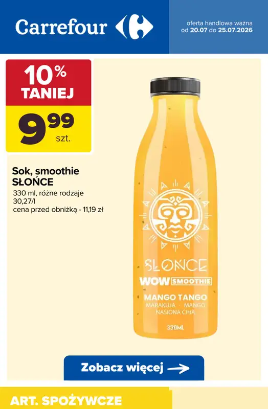 Carrefour - gazetka promocyjna Do -50% na pojedyncze sztuki i produkty na wagę od wtorku 21.07 do soboty 25.07 - strona 10