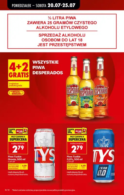 Biedronka - gazetka promocyjna Od poniedziałku od poniedziałku 20.07 do soboty 25.07 - strona 14