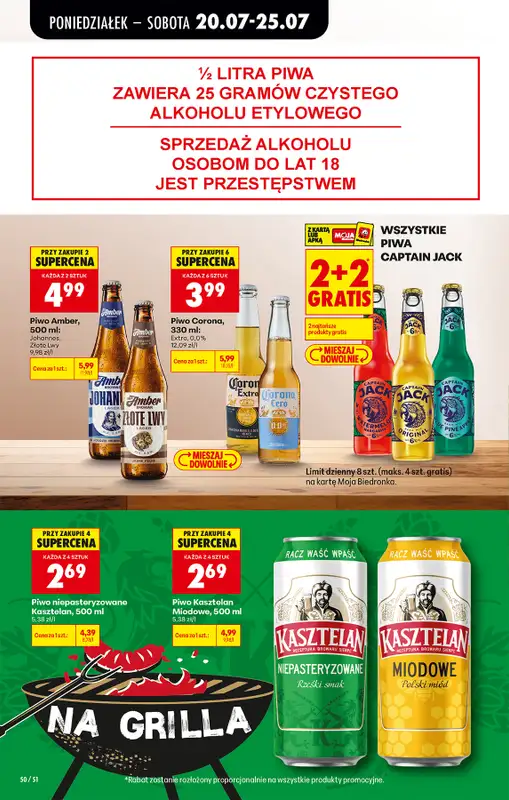Biedronka - gazetka promocyjna Od poniedziałku od poniedziałku 20.07 do soboty 25.07 - strona 68