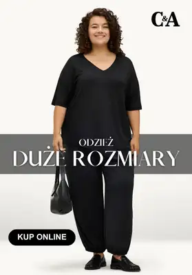 C&A - gazetka promocyjna Duże rozmiary dla niej od poniedziałku 20.07 