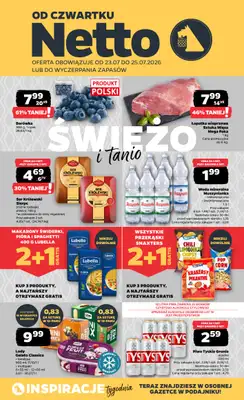 Netto - gazetka promocyjna Gazetka Spożywcza od czwartku 23.07 do soboty 25.07