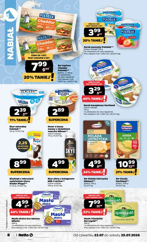 Netto - gazetka promocyjna Gazetka Spożywcza od czwartku 23.07 do soboty 25.07 - strona 8