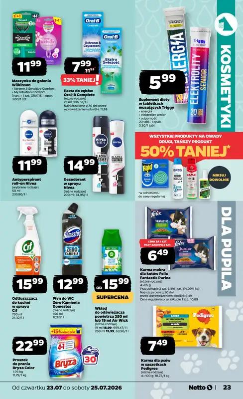 Netto - gazetka promocyjna Gazetka Spożywcza od czwartku 23.07 do soboty 25.07 - strona 23