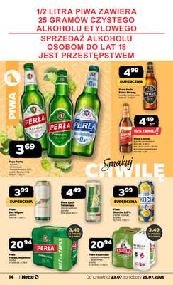 Netto - gazetka promocyjna Gazetka Spożywcza od czwartku 23.07 do soboty 25.07 - strona 14