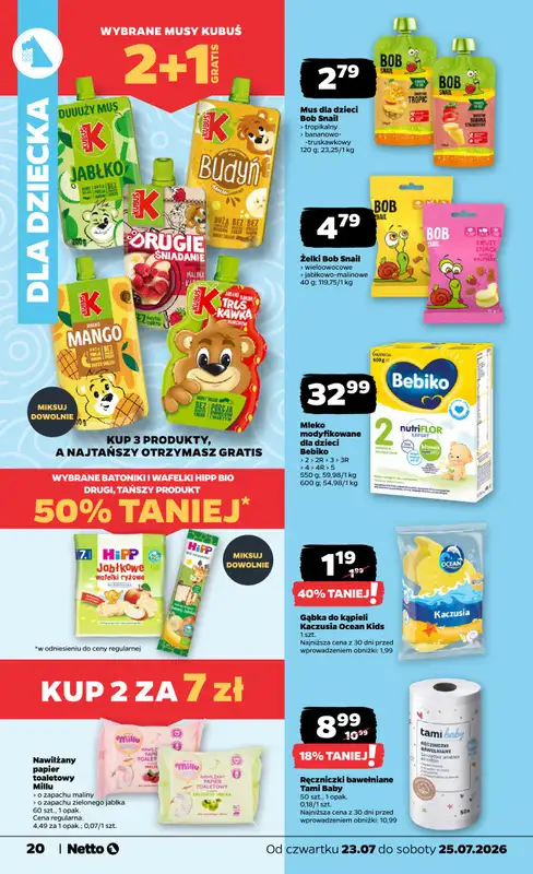 Netto - gazetka promocyjna Gazetka Spożywcza od czwartku 23.07 do soboty 25.07 - strona 20