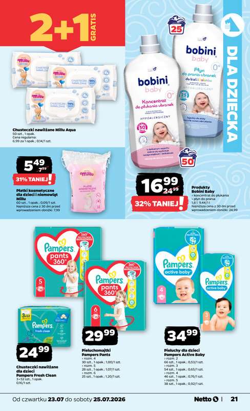 Netto - gazetka promocyjna Gazetka Spożywcza od czwartku 23.07 do soboty 25.07 - strona 21
