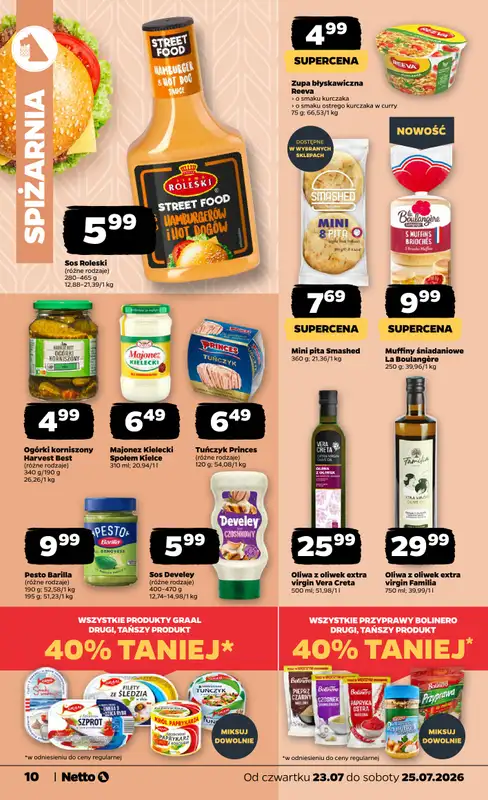 Netto - gazetka promocyjna Gazetka Spożywcza od czwartku 23.07 do soboty 25.07 - strona 10