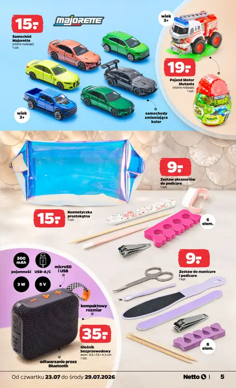 Netto - gazetka promocyjna Inspiracje tygodnia Odzież od czwartku 23.07 do środy 29.07 - strona 5