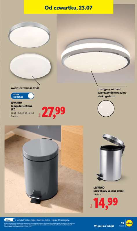 Lidl - gazetka promocyjna Katalog od poniedziałku 20.07 do soboty 25.07 - strona 45