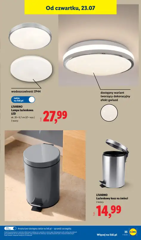 Lidl - gazetka promocyjna Katalog od poniedziałku 20.07 do soboty 25.07 - strona 45