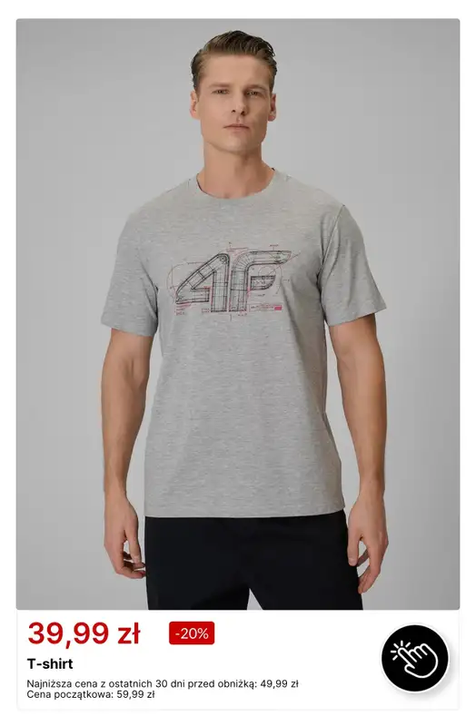 4F - gazetka promocyjna T-shirty już od 39,99 zł od poniedziałku 20.07  - strona 5