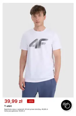 4F - gazetka promocyjna T-shirty już od 39,99 zł od poniedziałku 20.07  - strona 4