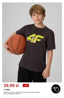 4F - gazetka promocyjna T-shirty już od 39,99 zł od poniedziałku 20.07  - strona 7