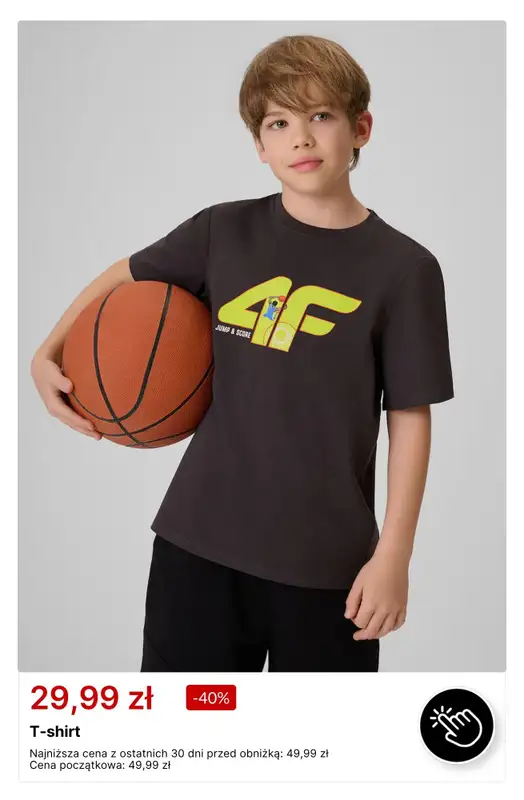 4F - gazetka promocyjna T-shirty już od 39,99 zł od poniedziałku 20.07  - strona 7