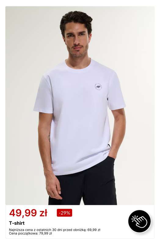 4F - gazetka promocyjna T-shirty już od 39,99 zł od poniedziałku 20.07  - strona 9