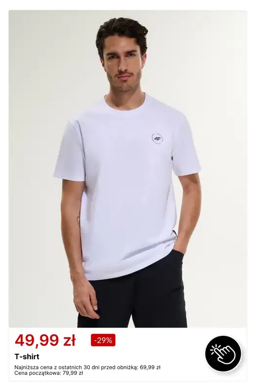 4F - gazetka promocyjna T-shirty już od 39,99 zł od poniedziałku 20.07  - strona 9