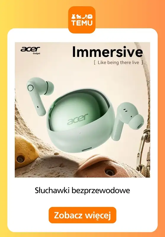 Temu - gazetka promocyjna Słuchawki bezprzewodowe od poniedziałku 20.07  - strona 9